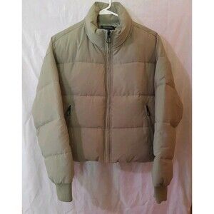 Merokeety Winter Long Sleeve Womens Zip Puffer Baggy Crop Down Coat Size XS NWT